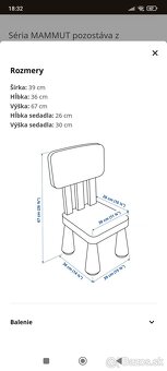 MAMMUT Detský stolík a dve stoličky - 6