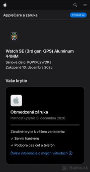 Apple Watch SE 3 (2025) 44mm Midnight - nové - 6