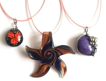 jantár, striebro,  prsteň, prívesky,.... - 6