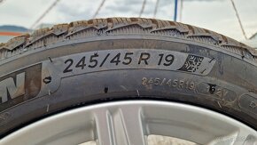 Audi hlíníkové disky + zimné pneumatiky Michelin Pilot Alpin - 6