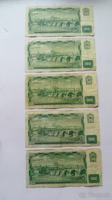 Ceskoslovenské bankovky s kolkom, slovenske bankovky - 6