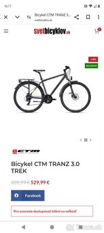 Pánsky bicykel CTM tranz 3.0 - 6