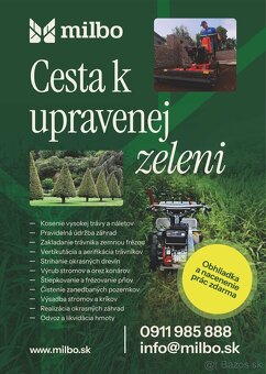 Kosenie a mulčovanie trávy / živý plot / trávnik - 6