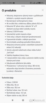 Elektrická reťazová píla parkside 16" - 6