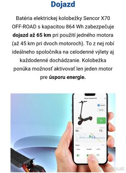 Kolobežka Sencor X70 - 6