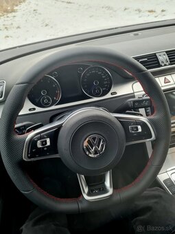 VOLANT VOLKSWAGEN R RLINE kožený ČERVENÉ PREŠÍVANIE - 6