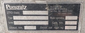 Prívesný vozík Pongratz LPA 230/12 U s plachtou - 6