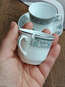 Porcelánové retro mocca šálky - 6