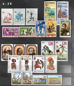 poštové známky - Tanzánia, Rwanda - 6