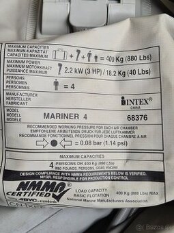 Predám čln Intex Mariner 4. - 6