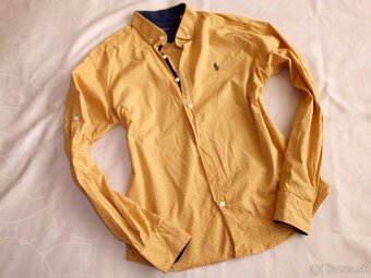 Ralph Lauren  pánska slim fit košeľa roll up rukáv M - 6