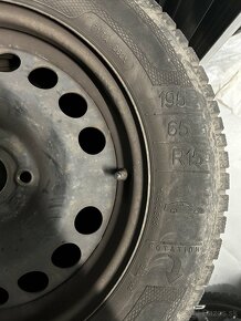 Zimné pneumatiky Kleber 195/ 65/ R15 na plechových diskoch - 6
