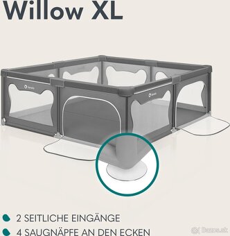 Detská XL ohrádka 200 x 180 cm viac farieb - 6