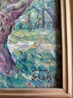 2 Obrazy Štefan Šiška staré oleje na plátně 57x37, 35x45 - 6