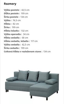 Rozkladacia 3-miestna pohovka Ikea Angsta - 6