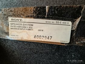 SONY SS-E 455 V-8 ohmov...200mm basaky - 6