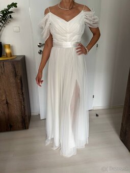 Luxusné tylové svadobné šaty - 6