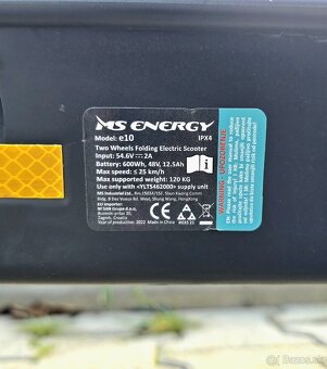 predám elektro kolobežku MS ENERGY e10 - 6