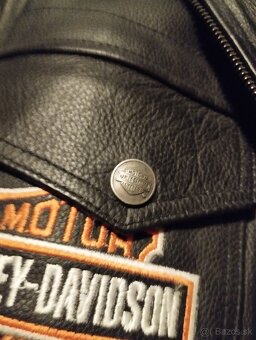 Moto Kožená Dámska Bunda Black Harley Davidson - 6