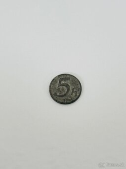 5 halierov 1942 – Slovenský štát (top stav, nečistená) - 6