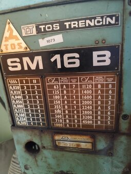Sústruh TOS SM 16 B - 6