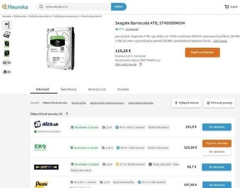 8/ 6/ 4/ 2 TB Seagate Barracuda, Nepoužitý - Fólia - Záruka - 6