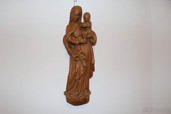 Marie a Jezulátko soška dřevo (225E) - 6