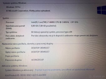 Dell Latitude 7280 -i7-6600U/8gbDDR4/256gbSSD/W10pro - 6
