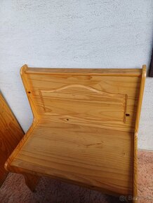 Drevená lavica,sťahovací luster - 6