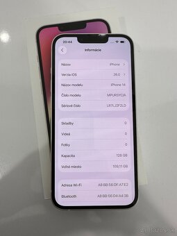 Apple iPhone 14 128GB - 100% batéria - 6
