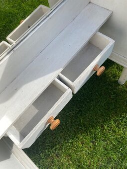 Retro toaletná skrinka so zrkadlom na chalupu, - 6