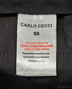 predám čierny oblek CARLO CECCI pre pána (veľkosť 50) - 6