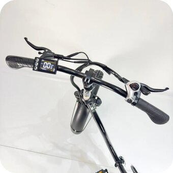 Skladací ektricky bicykel Fatbike 0 Km 24 Ah Bateria Moped - 6