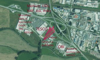 Lukratívny pozemok 11.000 m2 pre občiansku vybavenosť pri TE - 6