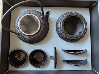 Liatinovy cajovy set NOVY - 6