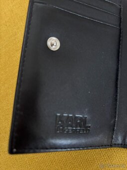 Kožená peňaženka Karl Lagerfeld K/SIGNATURE CROC FOLDED - 6