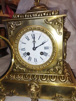 Francúzske figurálne starožitné hodiny - 6