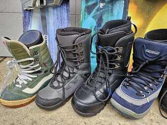 Snowboard 140, 141, 153 a 162cm, topanky 34,41, 43,44,48 - 6