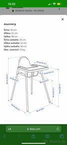 Detská jedalenská IKEA stolička - 6