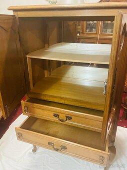 Vintage komoda, drevo, v119cm, s74cm, h42 cm - 6