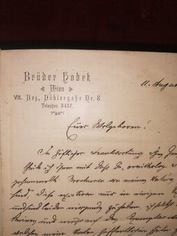 Poľovnícka kniha Venovanie autora Ornithologia 1879 - 6