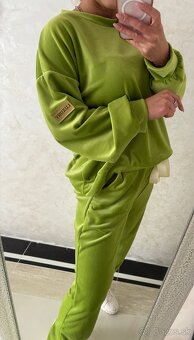 Damska talianska velurova suprava green - 6