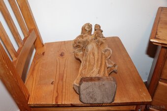 Marie a Jezulátko soška socha dřevo (225J) - 6