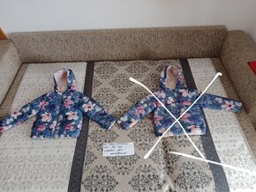 Sofshellove a zimné oblec. pre dvojičky dievčatká/,jednotliv - 6