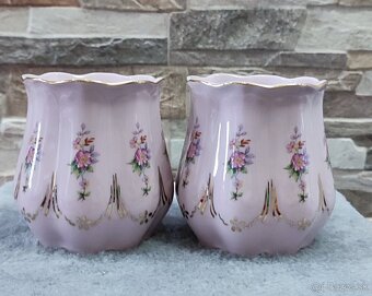 Růžový porcelán, 2 hrníčky, Chodov - 6