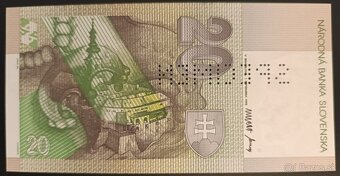 Slovenské bankovky rok 1993 - 1995 , Bankové vzory - 6