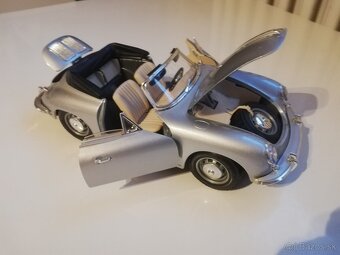 1:18 Porsche 356B Cabriolet 1961 -strieborna - 6