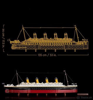 Stavebnica TITANIC + EIFFEL TOWER - nové, nehrané - typ lego - 6