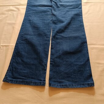 Wrangler džínsy regular body bootcut modré W33 L34 - 6