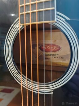 Predám akustickú gitaru Stagg SW203BK – čierna, dreadnought - 6